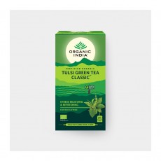 Organic India Tulsi se zeleným čajem BIO, 25 sáčků