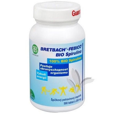 BIO Spirulina 500 tablet á 200 mg Bretbach
